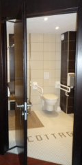 Salle de bains d'une chambre au Cottage