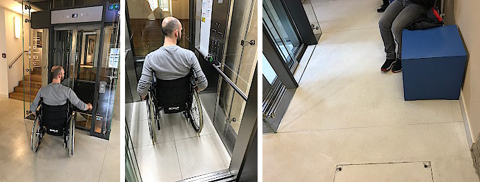 Photo de l'ascenseur dans le vieux bâtiment