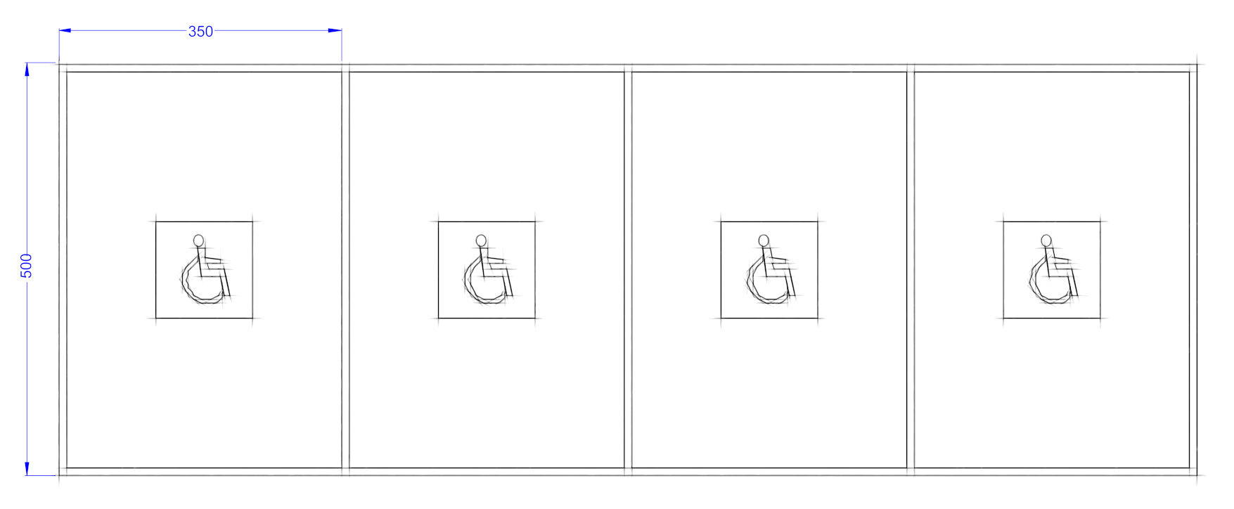 Dimensions pour stationnement classique